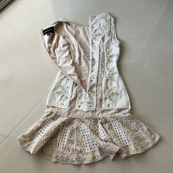 Needle&Tread Dress Size 2 Embellished Chiffon - Picture 12 of 17